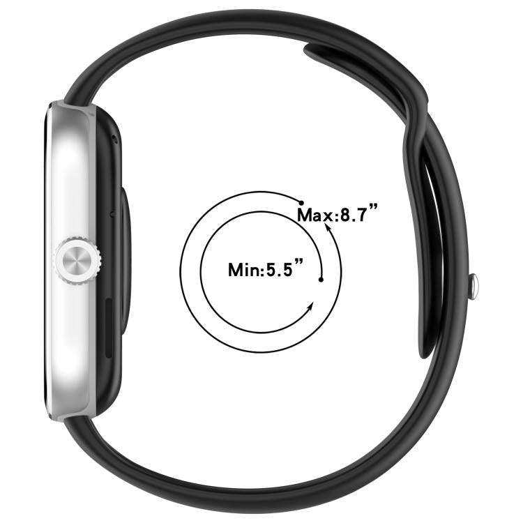 Reverse Buckle Solid Color Silicone Watch Band, For Redmi Watch 5 / Xiaomi Smart Band 9 Pro