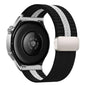 Striped Magnetic Buckle Nylon Watch Band, 22mm