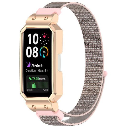 Watch Frame Integrated Nylon Loop Watch Band, For Huawei Band 10 / 10 NFC / 9 / 9 NFC