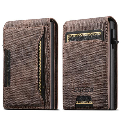 Suteni Denim Pattern Button Automatically Pops Out the Card Box