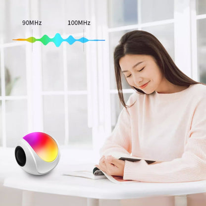 SY-688 TWS RGB Colorful Light Mini Card Bluetooth Speaker, SY-688 White