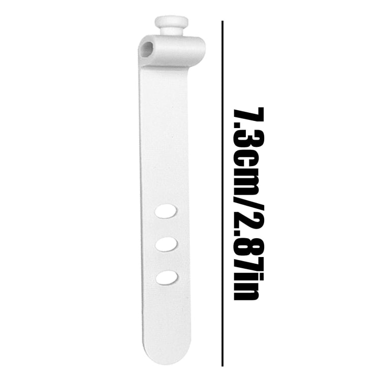 100pcs /Pack 73mm 3-Hole Silicone Cable Tie Wire Winder Organizer