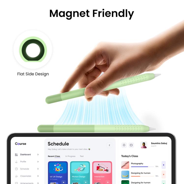 For Apple Pencil USB-C AhaStyle PT102-3 Stylus Gradient Color Silicone Pen Case