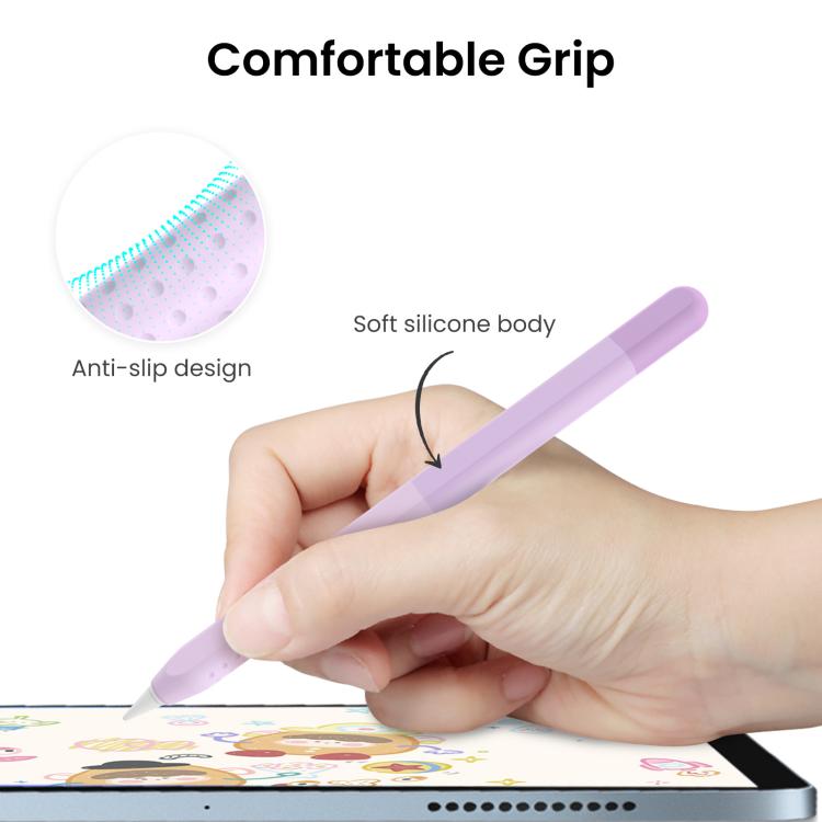 For Apple Pencil USB-C AhaStyle PT102-3 Stylus Gradient Color Silicone Pen Case
