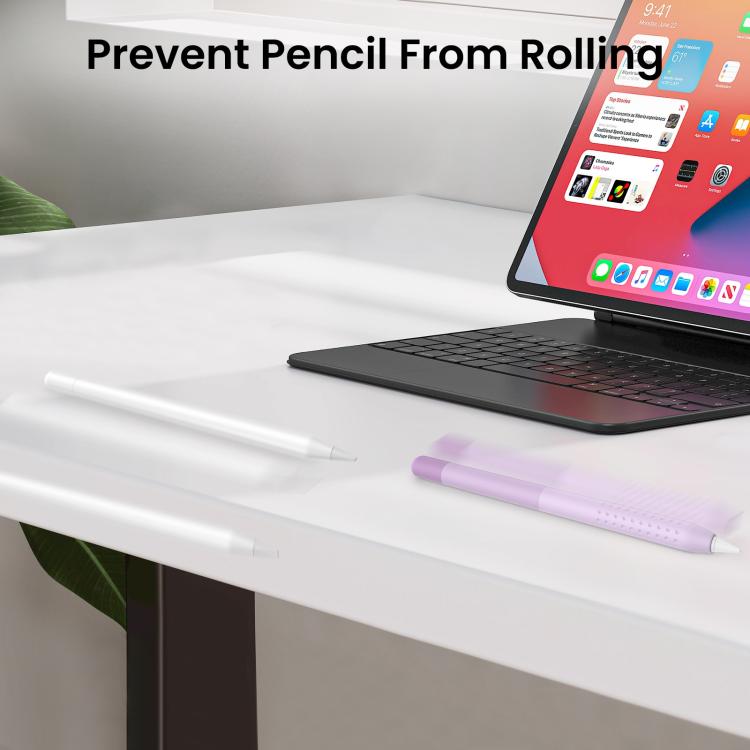 For Apple Pencil USB-C AhaStyle PT102-3 Stylus Gradient Color Silicone Pen Case