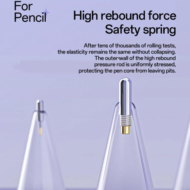 For Apple Pencil Pro / 2 / 1 Replacement Tips Stylus Nib, 2H x 2+2B x 2, 2B x 4, 3.5+Tapered+2.0+Steel Ball, 2.0+3.0+2B+Steel Ball
