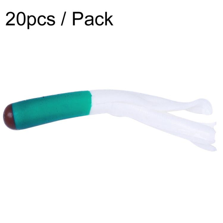 4.8cm 20pcs / Pack HENGJIA SO192 Vegetable-Head Tube Lure Fishing Simulation Soft Fake Bait, 1#, 2#, 3#, 4#, 5#, 6#, 13#, 14#, 15#, 16#