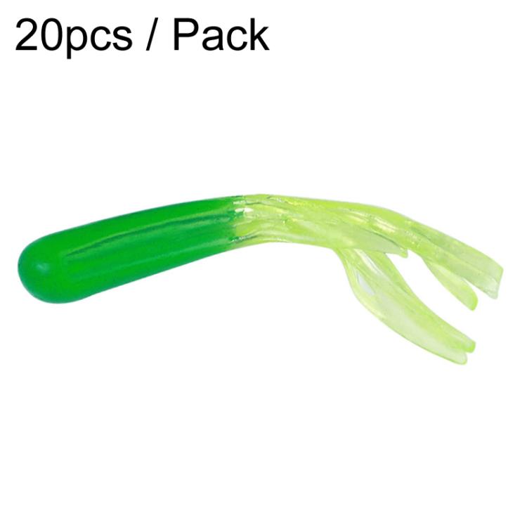 4.8cm 20pcs / Pack HENGJIA SO192 Vegetable-Head Tube Lure Fishing Simulation Soft Fake Bait, 1#, 2#, 3#, 4#, 5#, 6#, 13#, 14#, 15#, 16#