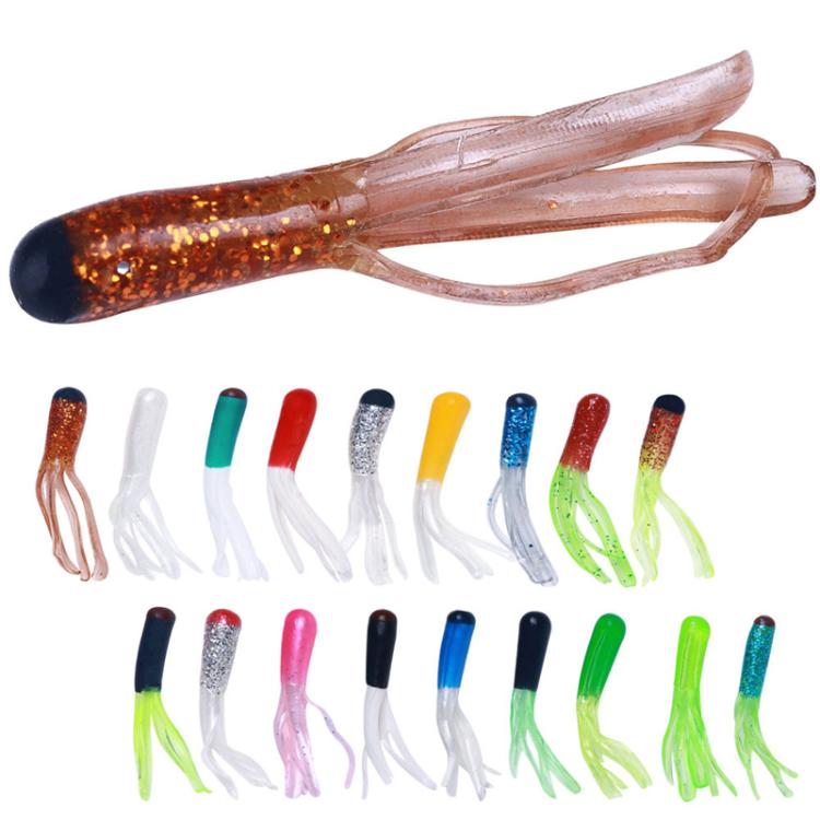 4.8cm 20pcs / Pack HENGJIA SO192 Vegetable-Head Tube Lure Fishing Simulation Soft Fake Bait, 1#, 2#, 3#, 4#, 5#, 6#, 13#, 14#, 15#, 16#
