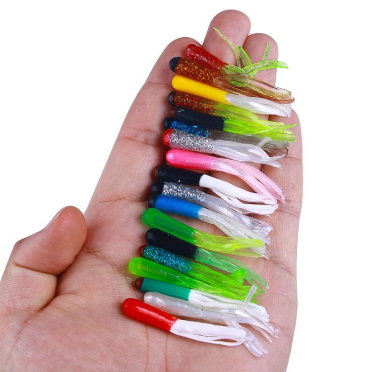 4.8cm 20pcs / Pack HENGJIA SO192 Vegetable-Head Tube Lure Fishing Simulation Soft Fake Bait, 1#, 2#, 3#, 4#, 5#, 6#, 13#, 14#, 15#, 16#