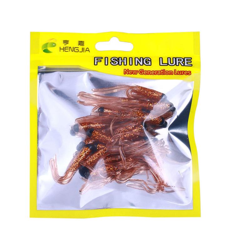 4.8cm 20pcs / Pack HENGJIA SO192 Vegetable-Head Tube Lure Fishing Simulation Soft Fake Bait, 1#, 2#, 3#, 4#, 5#, 6#, 13#, 14#, 15#, 16#