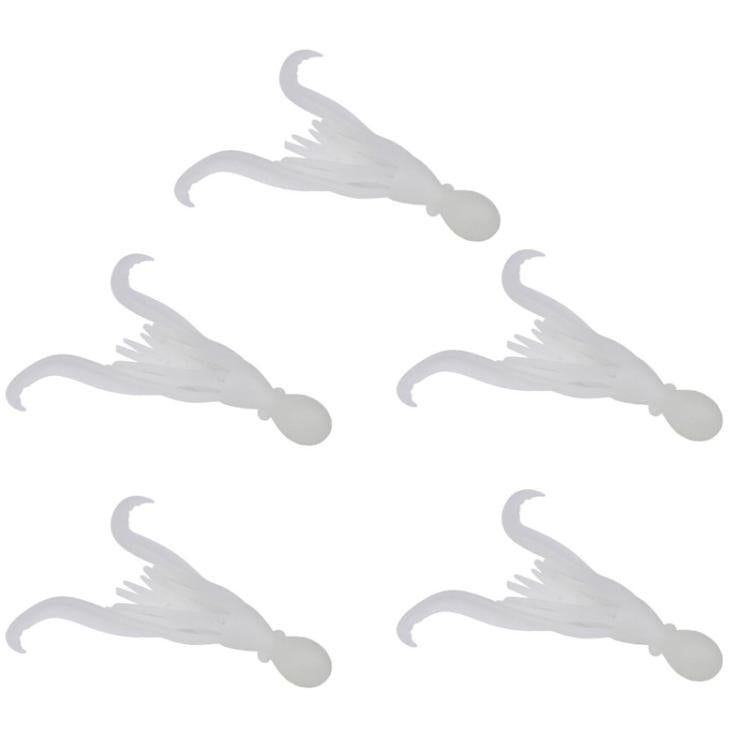PROBEROS DW6123 10cm-4.8g Simulated Squid Soft Bait Sea Fishing Octopus False Lure, 5pcs / Pack