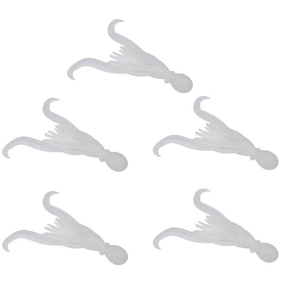 PROBEROS DW6123 10cm-4.8g Simulated Squid Soft Bait Sea Fishing Octopus False Lure, 5pcs / Pack