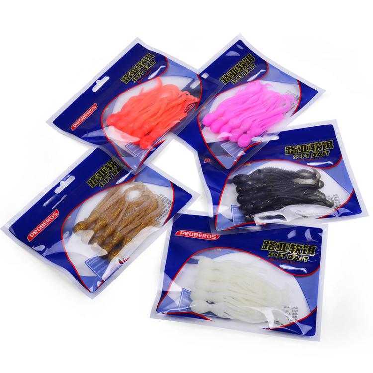 PROBEROS DW6123 10cm-4.8g Simulated Squid Soft Bait Sea Fishing Octopus False Lure, 5pcs / Pack