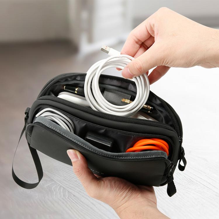BANGE 3067 Travel Digital Storage Bag Multi-compartment Data Cable Daily Business Trip Handbag