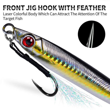 PROBEROS LF153 3D Fast Twitch Sea Fishing Road Runner Lure Long Casting Quick Sinking False Bait, 14G, 17G, 28G, 35G, 45G, 60G, 80G, 100G