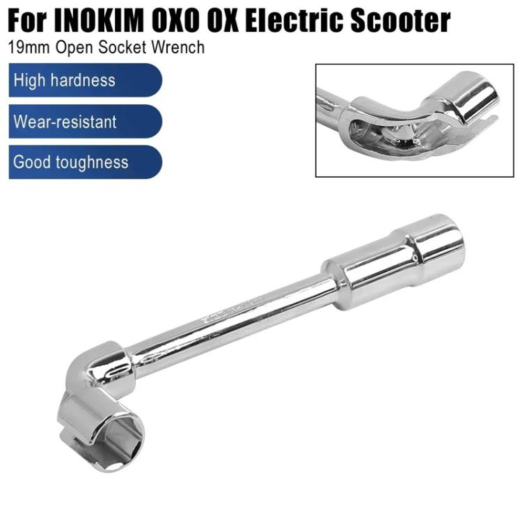 For INOKIM OXO OX Electrical Scooter 19mm L-Shaped Open-End Socket Wrench For Fixing The Motor Nut, X1665
