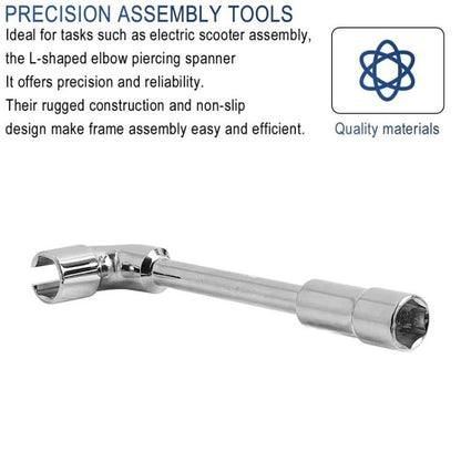 For INOKIM OXO OX Electrical Scooter 19mm L-Shaped Open-End Socket Wrench For Fixing The Motor Nut, X1665