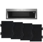 4pcs /Pack Microwave Filter Cotton For KitchenAid KMLS311HBL/ Whirlpool YKMLS311 YWML55011, WML75011, KMLS311HBL