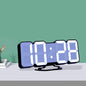 RGB Color Changing 3D Digital Clock With Voice Control, Adjustable Brightness, Temperature Display & Remote, Ordinary White, Ordinary Black, Upgraded Humidity White, Upgraded Humidity Black