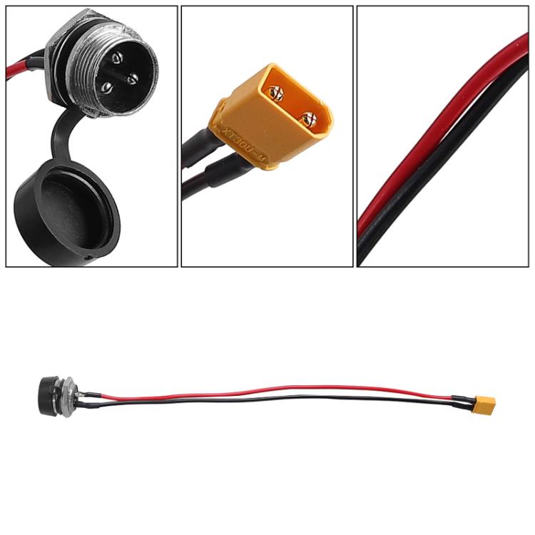 For INOKIM OXO OX Electrical Scooter Power Port Components GX16 3-Pin Aviation Header Charging Socket, X1671