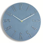 12 Inch Frameless Minimalist Wall Clock Silent Modern Quartz Clock for Living Room, Bedroom, Kitchen, White, Black, Wood Grain, Blue Gray, Gold Bronze, Retro Silver, Black Gold