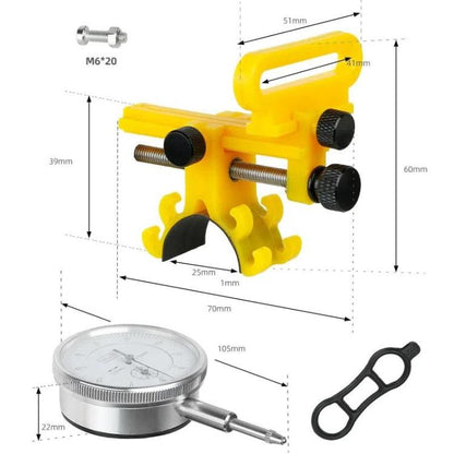 Bicycle Rim Adjustment Platform Correction Mechanical Tool, BT110A Black With Dial, BT110A Yellow With Dial, BT110B Black Without Dial, BT110B Yellow Without Dial