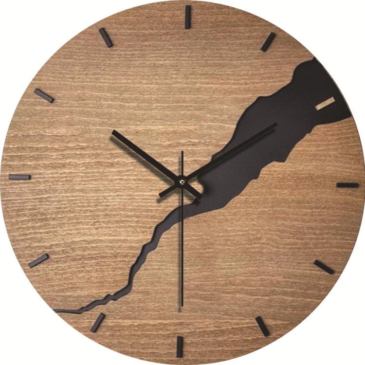 12-inch Imitation Wood Grain Texture Decorative Wall Clock Silent Quartz Clock Holiday Gift, HR-CMW01, HR-CMW03, HR-CMW05, HR-CMW07, HR-CMW10, HR-CMW11, HR-CMW13, HR-CMW14, HR-CMW15, HR-CMW16, HR-CMW18, HR-CMW19, HR-CMW20, HR-CMW21