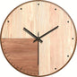 12-inch Imitation Wood Grain Texture Decorative Wall Clock Silent Quartz Clock Holiday Gift, HR-CMW01, HR-CMW03, HR-CMW05, HR-CMW07, HR-CMW10, HR-CMW11, HR-CMW13, HR-CMW14, HR-CMW15, HR-CMW16, HR-CMW18, HR-CMW19, HR-CMW20, HR-CMW21