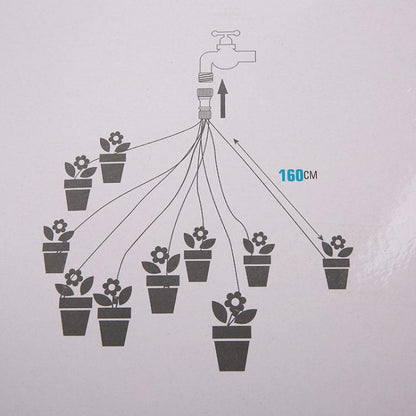 10 Heads Lazy Watering Drip Kit Gardening Home Potting Waterer, 1.6m