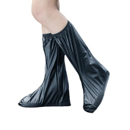 38cm Outdoor PVC Thickened Anti-Skid Rainproof High-Top Shoe Covers, S 35-36, M 37-38, L 39-40, XL 41-42, XXL 43-44, XXXL 45-46