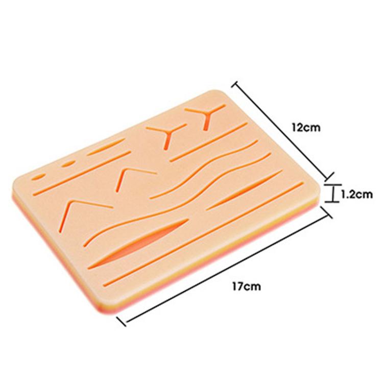 Anti-tear Silicone Wound Suture Training Model Surgical Suture Practice Simulated Skin Silicone Pad, FH2311001
