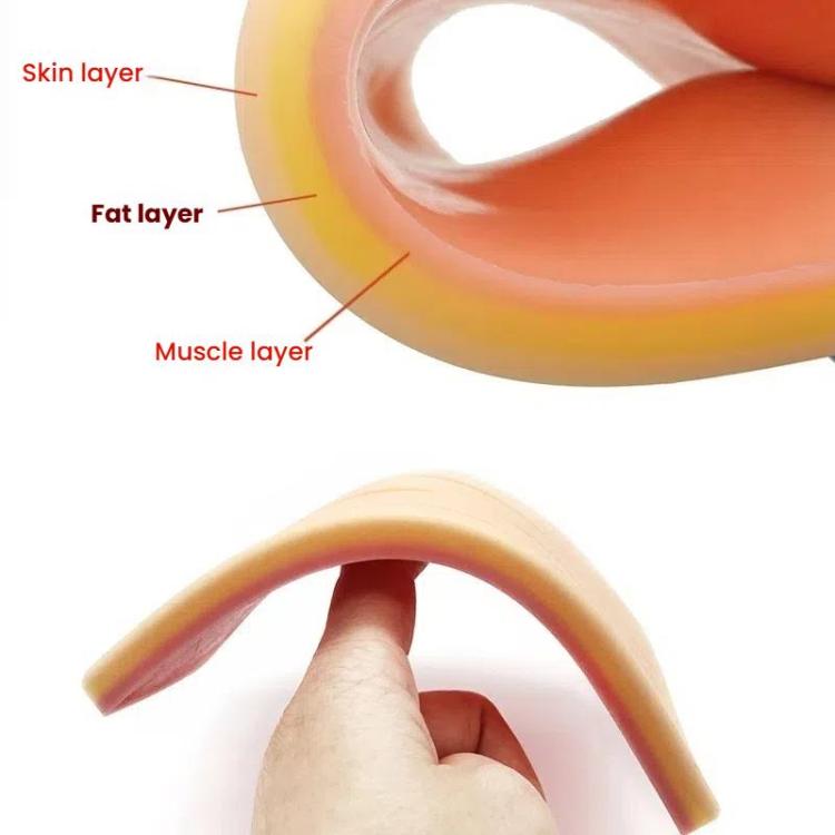 Anti-tear Silicone Wound Suture Training Model Surgical Suture Practice Simulated Skin Silicone Pad, FH2311001