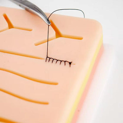 Anti-tear Silicone Wound Suture Training Model Surgical Suture Practice Simulated Skin Silicone Pad, FH2311001