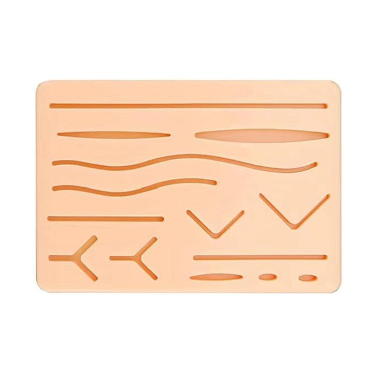 Anti-tear Silicone Wound Suture Training Model Surgical Suture Practice Simulated Skin Silicone Pad, FH2311001