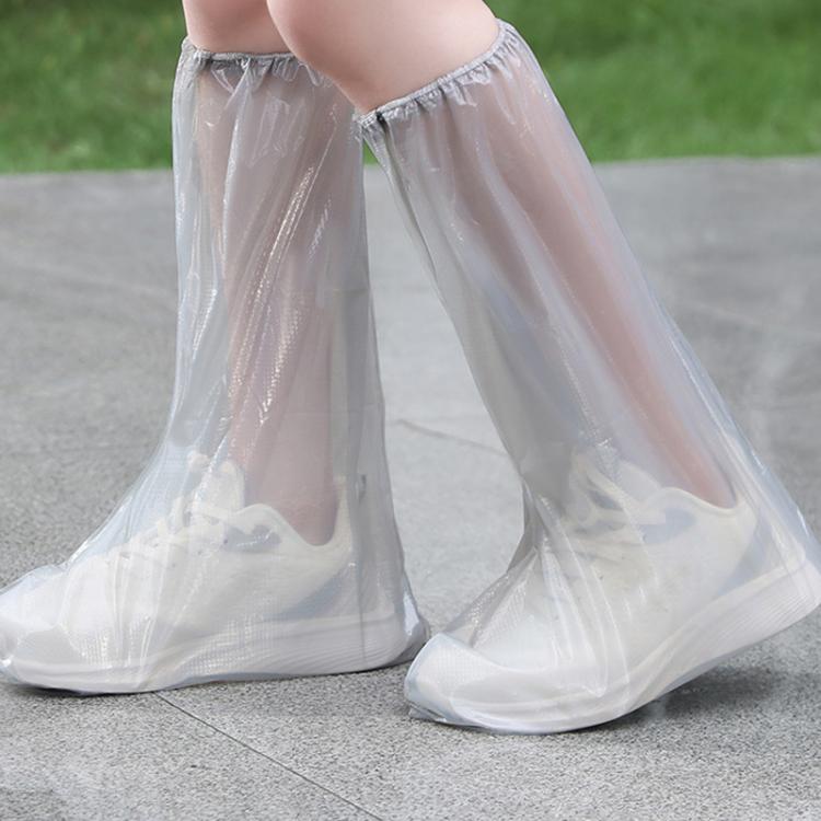 Outdoor Disposable PE High-Tube Rainproof Shoe Covers, 10pcs /Set