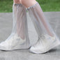 Outdoor Disposable PE High-Tube Rainproof Shoe Covers, 10pcs /Set