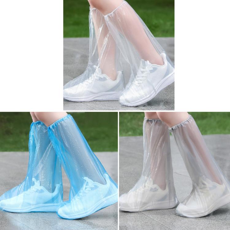 Outdoor Disposable PE High-Tube Rainproof Shoe Covers, 10pcs /Set