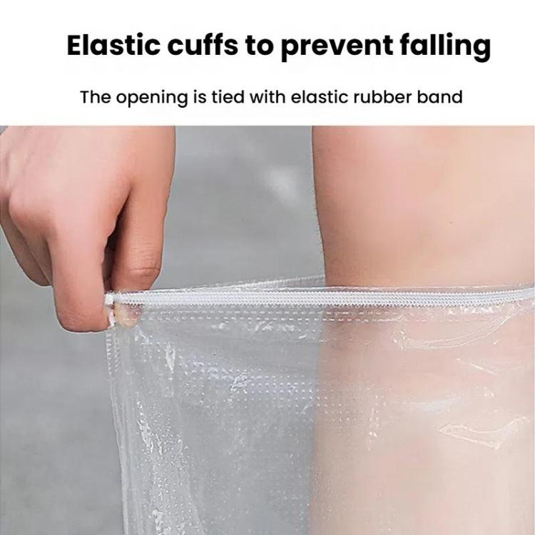 Outdoor Disposable PE High-Tube Rainproof Shoe Covers, 10pcs /Set