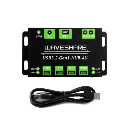4 Way USB 3.2 Hub 1 To 4 Metal Case Extender, 27837
