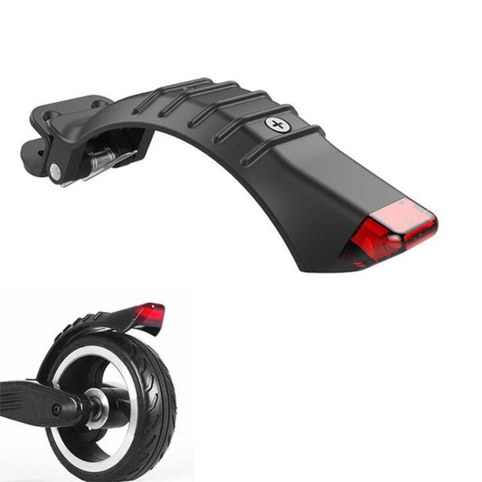 Rear Mudguard Rear Wheel Brake Fender With Safe Light For Carbon Fiber Scooter, 5.5 Inch, 6.5 Inch, 8 Inch